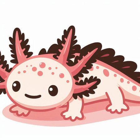 Cute cartoon dragon isolated on a white background. Vector illustration.のイラスト素材