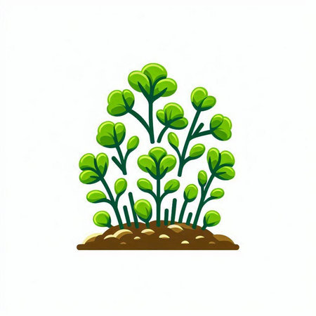 Plant icon isolated on white background. Vector illustration. Eps 10.のイラスト素材