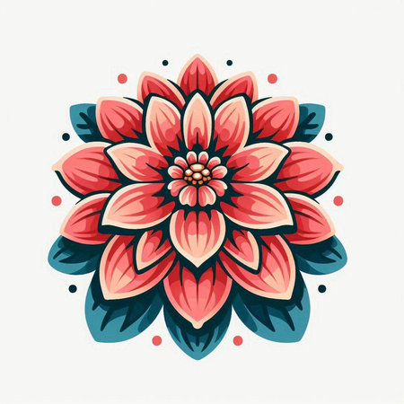 Hand drawn doodle flower. Vector illustration. Isolated on white background.のイラスト素材