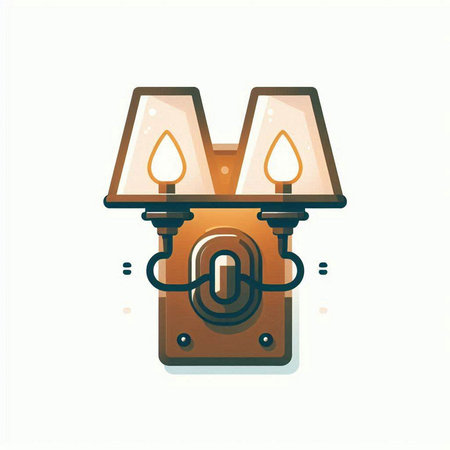 Lantern icon. Vector illustration in flat cartoon style. Isolated on white background.のイラスト素材
