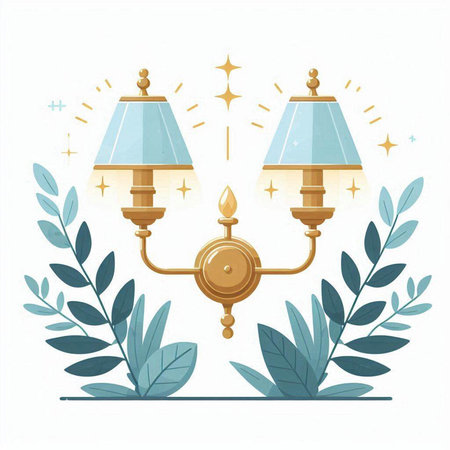 Lanterns in flat style. Vector illustration for your designのイラスト素材
