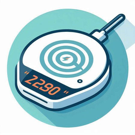 Illustration of a contactless contactless contactless contactless phoneのイラスト素材