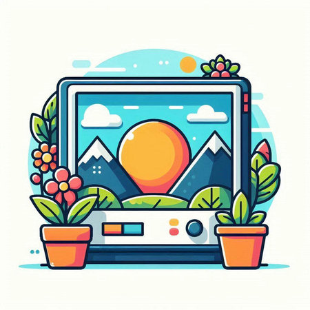 Modern flat design concept of video game and entertainment. Vector illustration.のイラスト素材