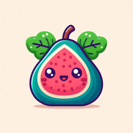 Fruit cartoon character. Cute and kawaii vector illustration.のイラスト素材