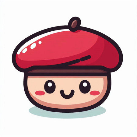 Cute kawaii japanese food character vector illustration.のイラスト素材