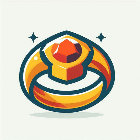Wedding ring icon. Vector illustration, eps 10.のイラスト素材