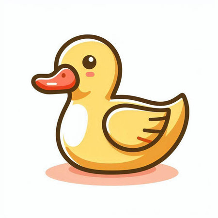 Duck isolated on white background. Vector illustration. Eps 10.のイラスト素材