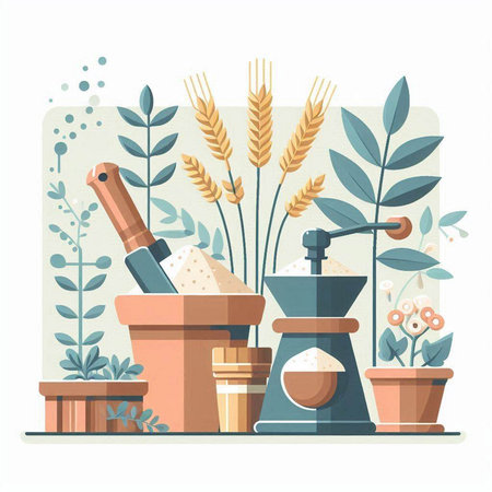 Gardening and agriculture concept. Vector illustration in flat style.のイラスト素材