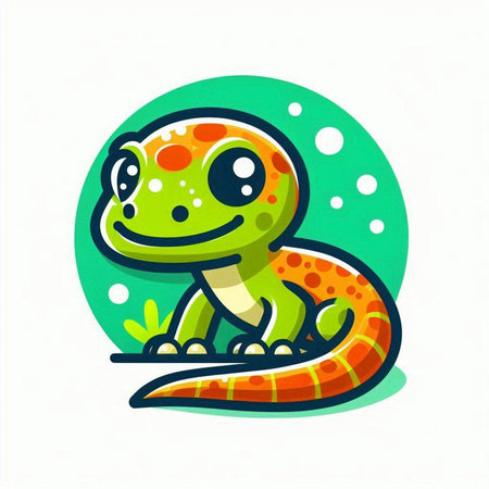 Cute cartoon snake on a white background. Vector illustration for your designのイラスト素材