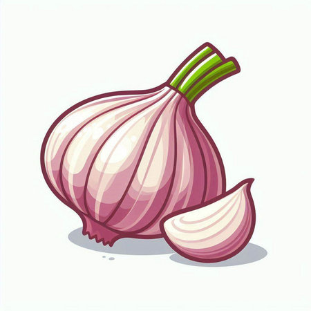 Vector illustration of a fresh onion on a white background. Isolated object.のイラスト素材