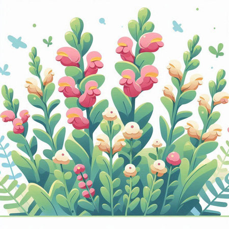 floral background with flowers and butterflies. vector illustration. EPS10のイラスト素材