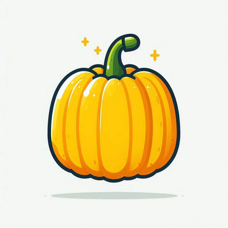 pumpkin vector illustration on white background. halloween pumpkinのイラスト素材