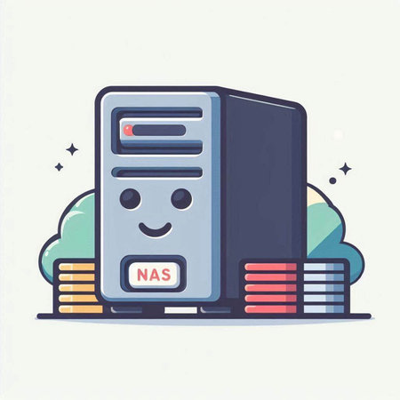 Vector illustration of a personal computer with cloud computing. Line art style design for web, site, advertising, banner, poster, board and print.のイラスト素材