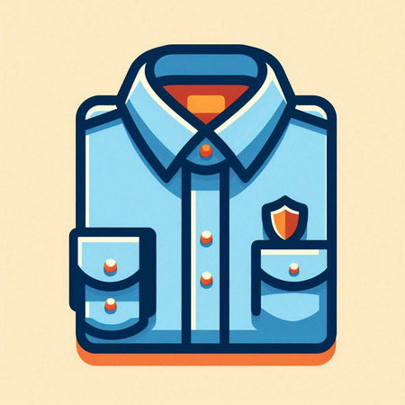 Shirt icon in trendy flat style. Vector illustration for your designのイラスト素材