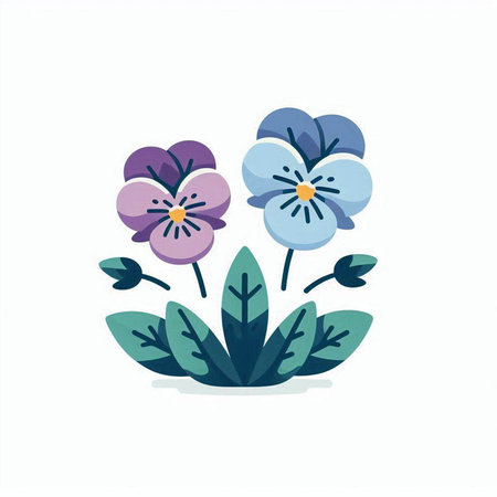 Flower vector illustration on white background. Floral design element.のイラスト素材