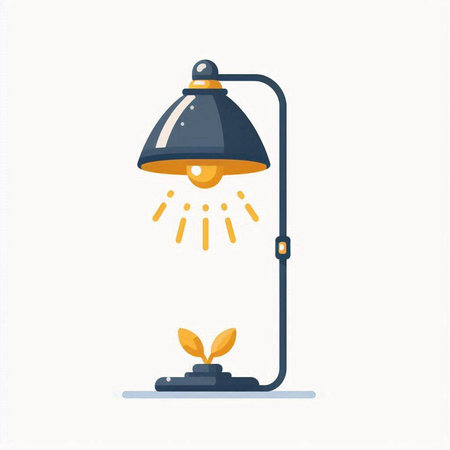 Lamp icon. Flat illustration of lamp vector icon for web designのイラスト素材