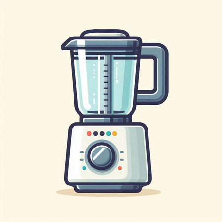 Illustration of a blender. Vector illustration in a flat style.のイラスト素材