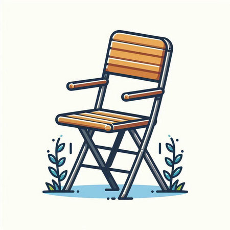 Cinema chair icon. Vector illustration in a flat style.のイラスト素材