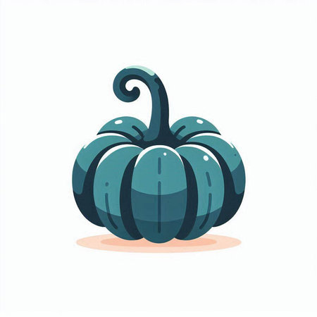 Pumpkin isolated on white background. Hand drawn vector illustration.のイラスト素材