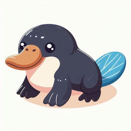 Cute penguin. Vector illustration of a cartoon penguin.のイラスト素材