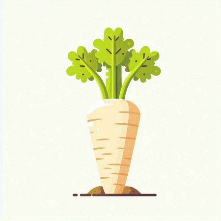 Carrot. Vector illustration. Flat style. Isolated on white background.のイラスト素材