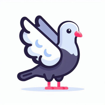 Pigeon vector icon. Pigeon vector icon. Pigeon vector iconのイラスト素材