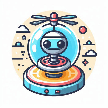 Robot vacuum cleaner. Vector illustration. Robot vacuum cleaner in flat style.のイラスト素材