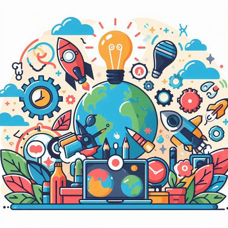 Flat design vector illustration concept of start up, start-up and new business.のイラスト素材