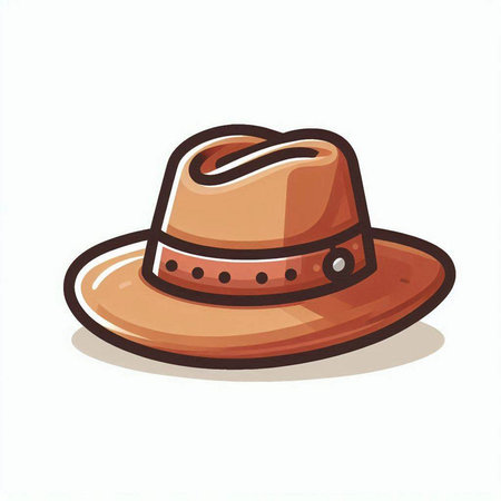 cowboy hat isolated on white background. vector illustration. EPS 10のイラスト素材