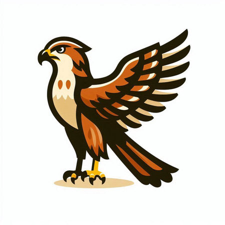 eagle on a white background. vector illustration. eps 10のイラスト素材