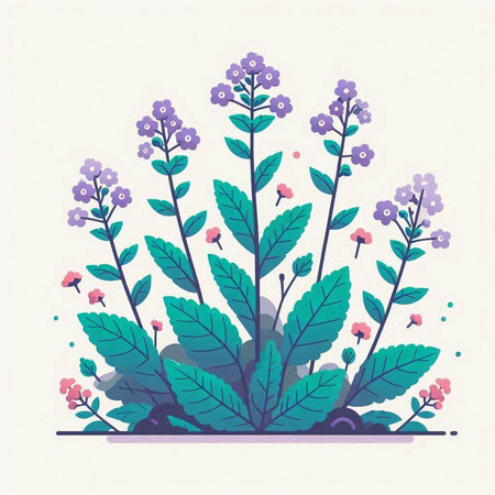 Flower design, vector illustration eps 10. Floral background.のイラスト素材