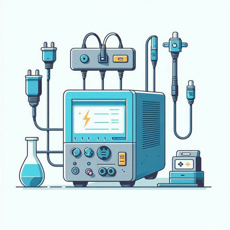 Electrical equipment. Electrical equipment. Vector illustration in cartoon style.のイラスト素材