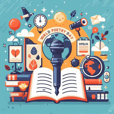 Flat design concept of education, knowledge and wisdom. Vector illustrationのイラスト素材