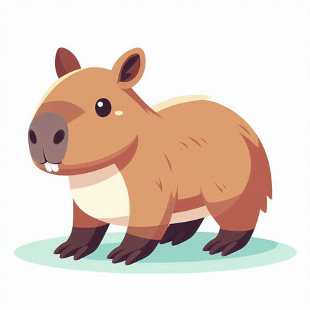 Cute cartoon bear. Vector illustration isolated on a white background.のイラスト素材