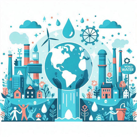 Ecology concept, save the planet, save the world, vector illustrationのイラスト素材