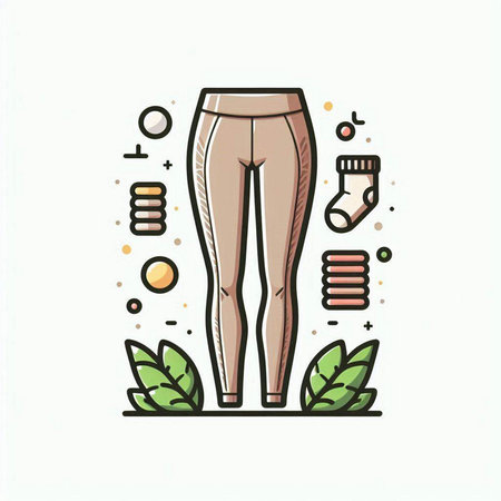 Pants line icon. Editable stroke. Colorful vector illustration.のイラスト素材
