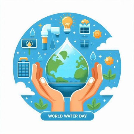 World Environment Day. Save the planet concept. Vector Illustration.のイラスト素材