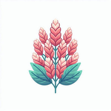 Isolated floral bouquet on a white background. Vector illustration.のイラスト素材