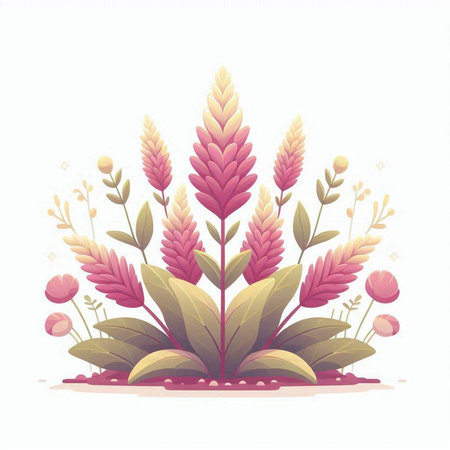 Beautiful floral vector illustration. Isolated on a white background.のイラスト素材