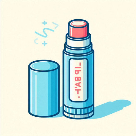 Illustration of a spray bottle with a label and a cap.のイラスト素材