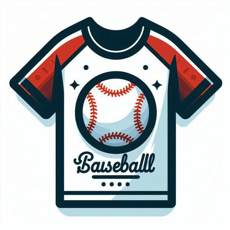 Baseball sport design over white background, vector illustration eps10のイラスト素材