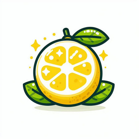 Citrus fruit icon, vector illustration isolated on white background.のイラスト素材