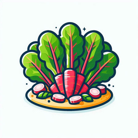 Beetroot vector illustration. Isolated on a white background.のイラスト素材