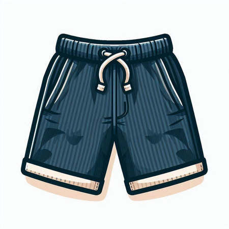 Swimming trunks. Vector illustration of a swimming trunks.のイラスト素材