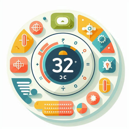 Flat design modern vector illustration concept of SEO optimization, content marketing, social media and mobile website development.のイラスト素材