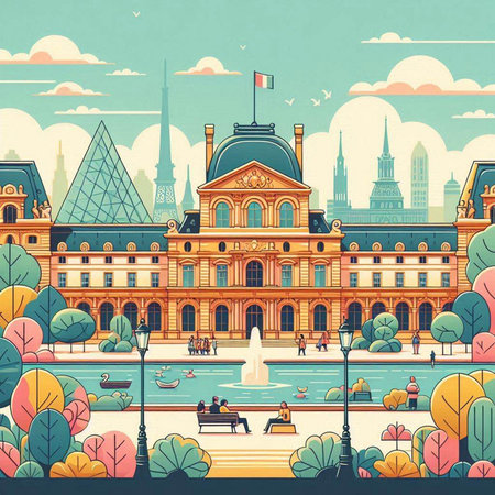 Stockholm, Sweden. Landmarks of the city. Vector illustration.のイラスト素材