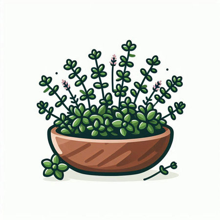 Plant in a pot on a white background. Vector illustration.のイラスト素材