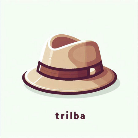 Vector illustration of a hat on a white background. Vector illustration.のイラスト素材