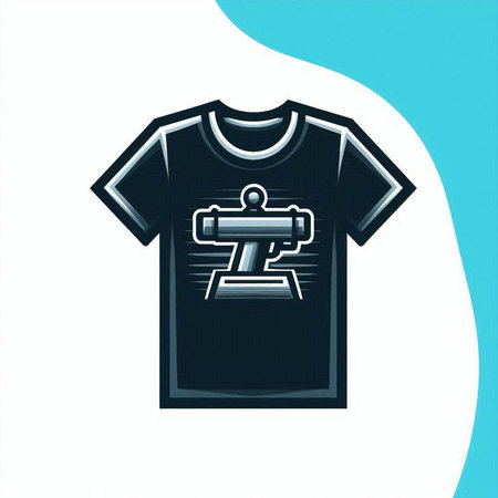 T-shirt design template. T-shirt print. Vector illustration.のイラスト素材