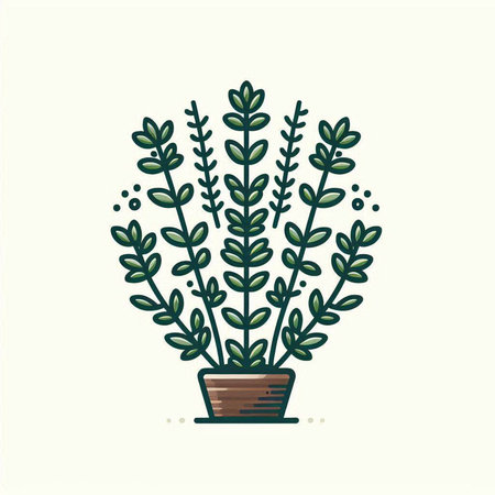 Flowerpot with succulents. Vector illustration in flat style.のイラスト素材